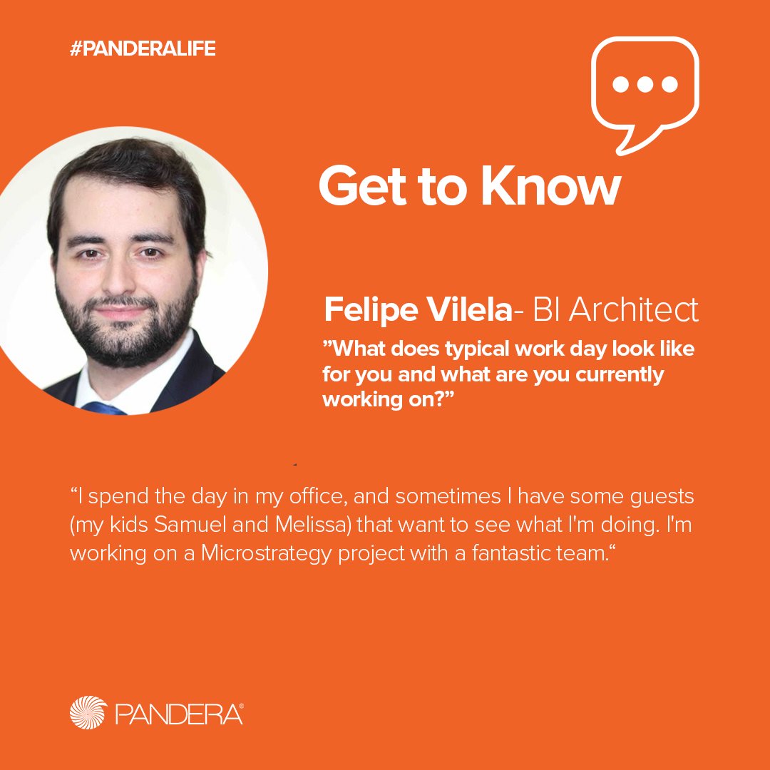 lipe_pe's tweet photo. Get to Know one of Pandera's BI Architects, Felipe Vilela! Thank you for all that you do, Felipe!

We are hiring!
https://t.co/hGgAxFIwbi

#GettoKnow #Panderalife #hiring #wearehiring #data #analytics #bigdata https://t.co/x08AG94jgV