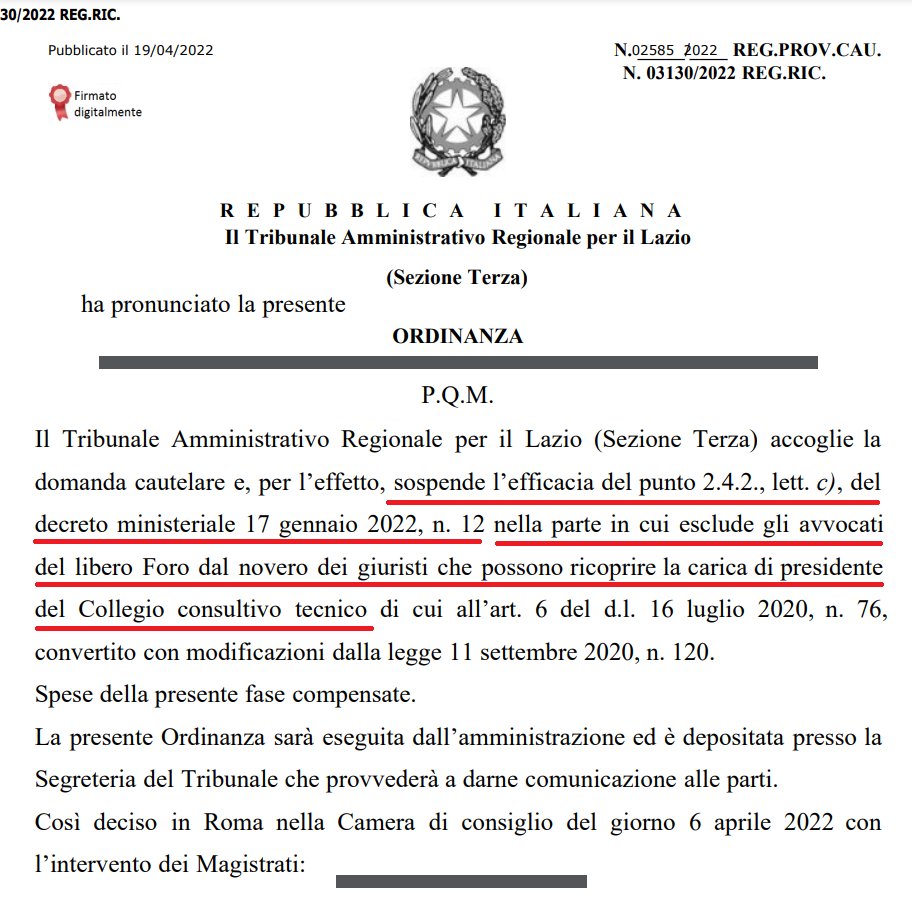 ANCORA UN SUCCESSO IN SEDE GIURISDIZIONALE PER IL COA ROMA nella difesa del prestigio e del decoro della professione: sospeso il provvedimento perché "appare irragionevole e discriminatoria la scelta operata dal Ministero".
LEGGI TUTTO QUI: ordineavvocatiroma.it/tribunale-ammi…
