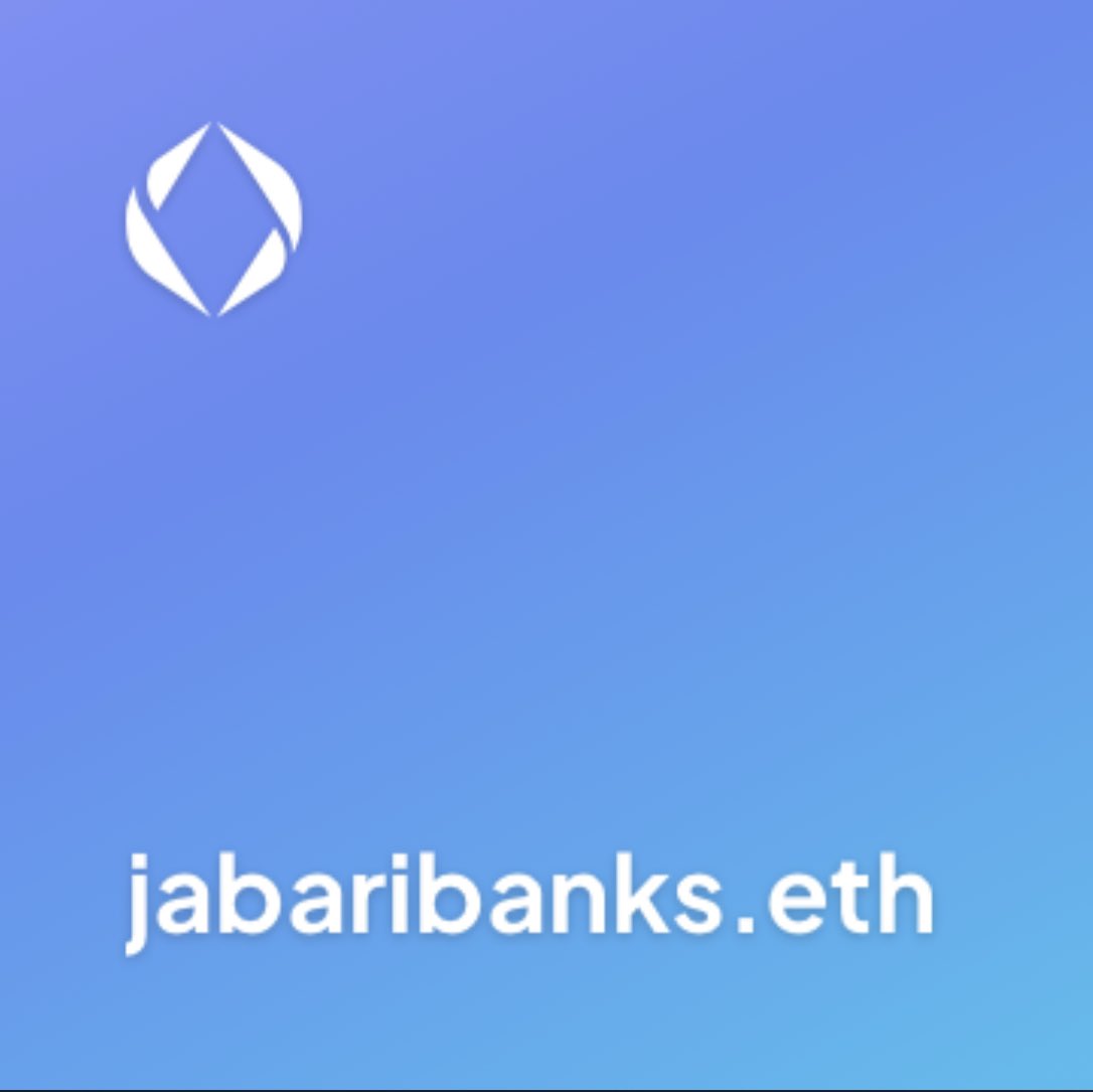 #BelAir @jabaribanx #ensdomains