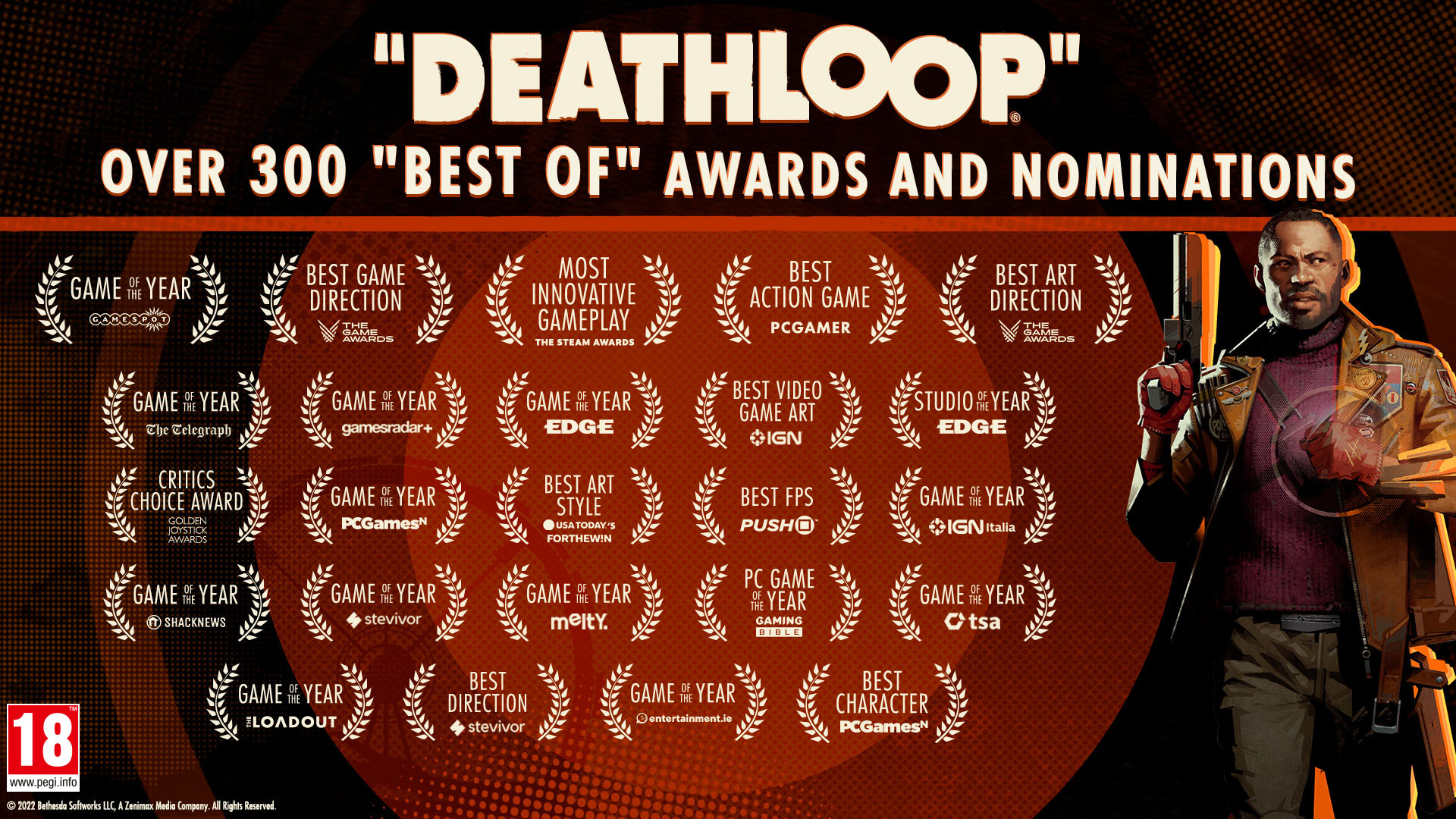 Deathloop, It Takes Two, and more nominated for Game of the Year in  D.I.C.E. Awards 2022 - Gamepur