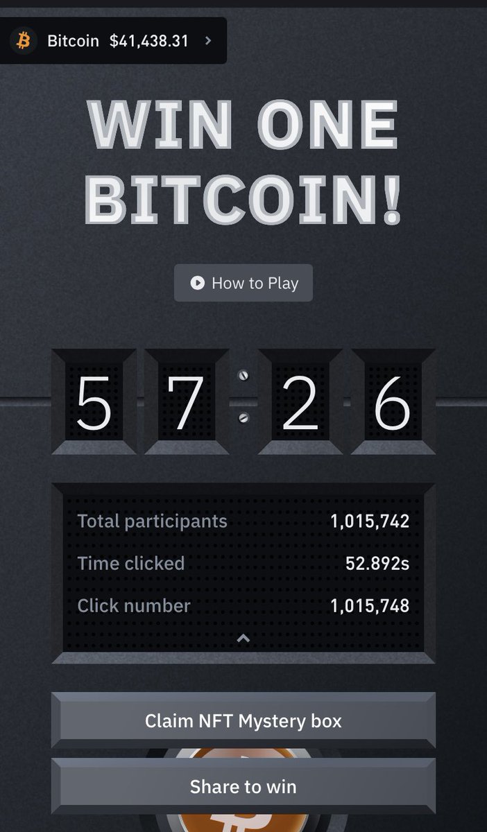 M0b41's tweet photo. Next time maybe #Binance #BitcoinButton https://t.co/rLCCWatfU9