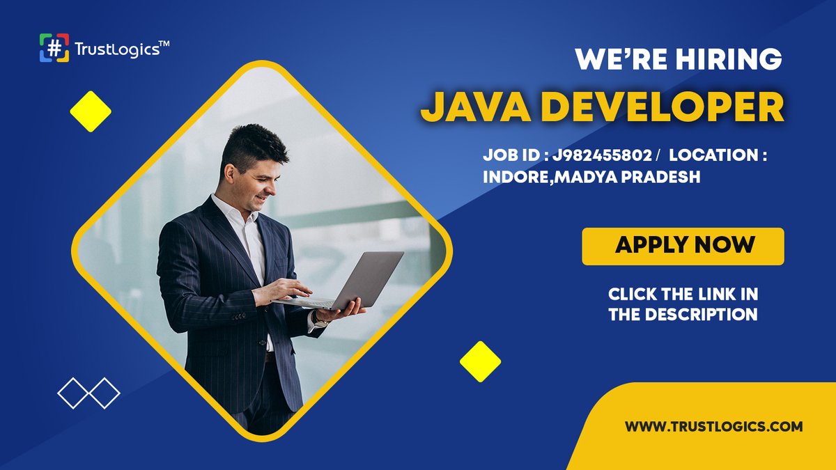 TIGI HR Solution pvt ltd is hiring for JAVA DEVELOPER in Indore , Madhya Pradesh , India. To apply click the link below and register

ow.ly/gvPu50IKyA2

#job #jobseeker #indorejob #javadeveloper #wearehiring #mustapply #register #jobopenings #hiring