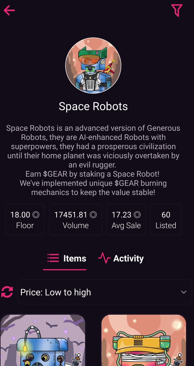 Lilgreen_sol's tweet image. 🧹 sweep..🧹 sweep..🧹 sweep🧹 sweep them babyy!🥳 🐳💎🚀💰✅💯🥂 #GenerousRobots #ClinkClank $Gear @GenerousRobots