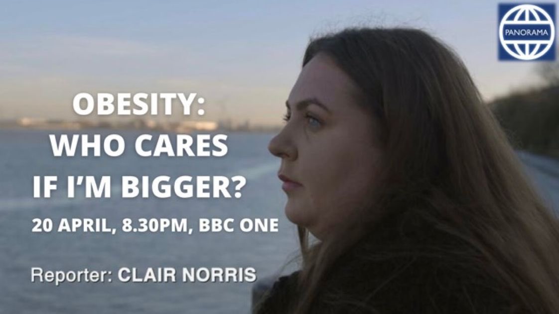 Finally tonight is the night! At 8.30pm <a href="/BBCPanorama/">BBC Panorama</a> is talking about #obesity, reported by <a href="/clair_norris_/">Clair Hayley Norris</a> &amp; featuring <a href="/GilesYeo/">Giles Yeo</a> &amp; l. We’ll discuss access to care, #obesity strategy, #weightstigma, <a href="/manvfat/">MAN v FAT</a> &amp; impact of #Covid_19 

Please Tune in &amp; checking it out #whatdieitiansdo