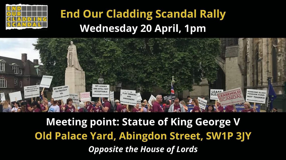 EOCS_Official's tweet image. 📢📢📢

Today&apos;s the day❗

🚉 Are you on your way to Westminster? 

🗣️📢 Time to make your voice heard

👉 Share your pics

👉 Show your placards

#BuildingSafetyBill 
#EndOurCladdingScandal