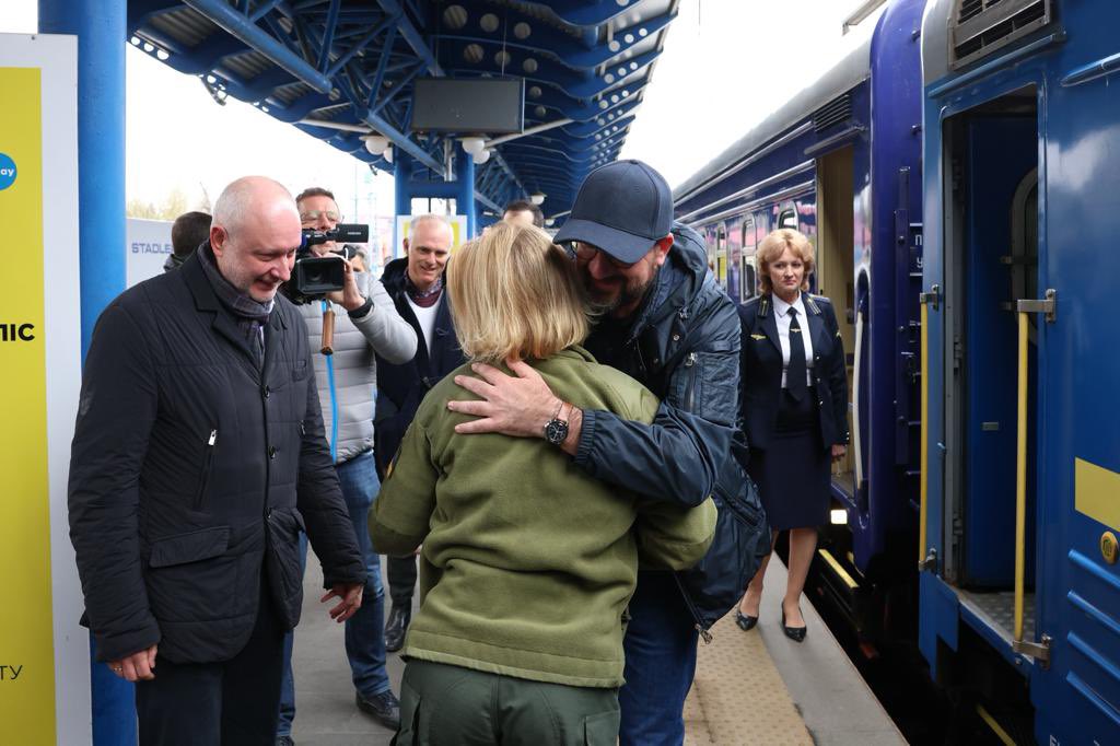 eucopresident's tweet image. In Kyiv today. 

In the heart of a free and democratic Europe. 

@ZelenskyyUa