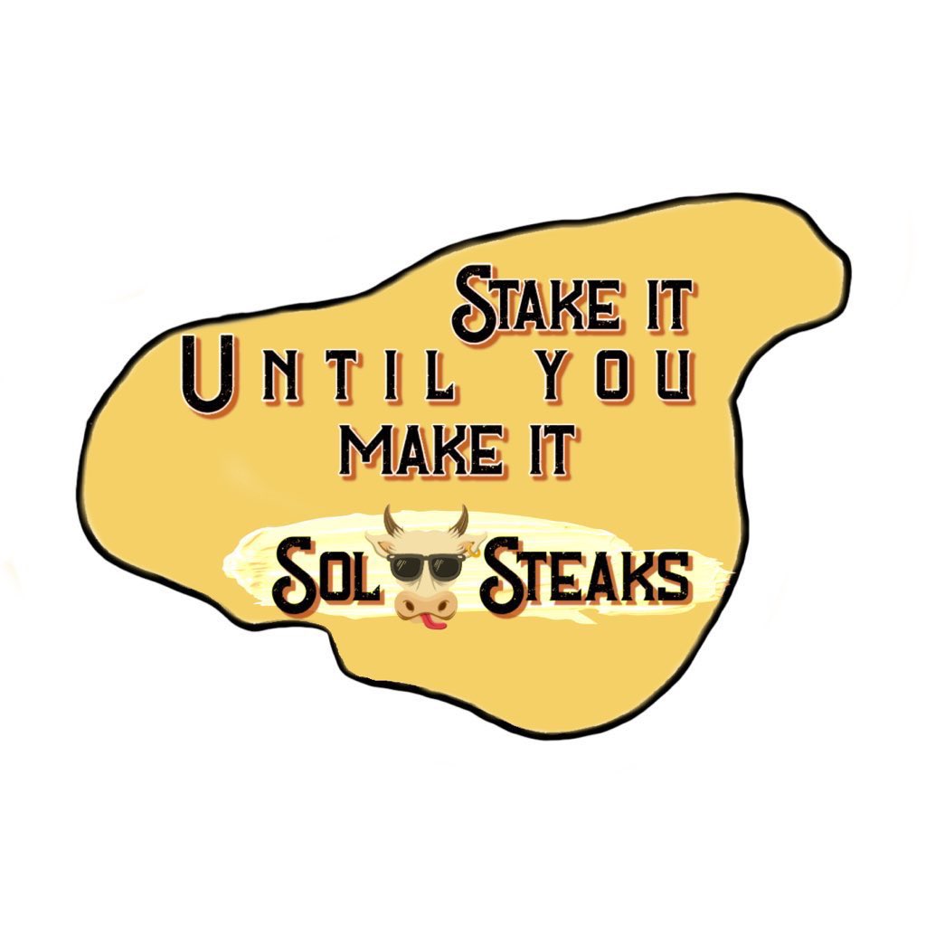 SolSteaks's tweet photo. GM 🥩! Any interaction with this post will be considered for WL. 50 RTs and we will open discord for limited time only 😎
.
#NFT #NFTs #NFTartist #NFTProject #NFTCommunity #steak #meat #Whitelist #WhitelistGiveaway #solNFT #solanaNFT #art https://t.co/NxxBv8PFlr