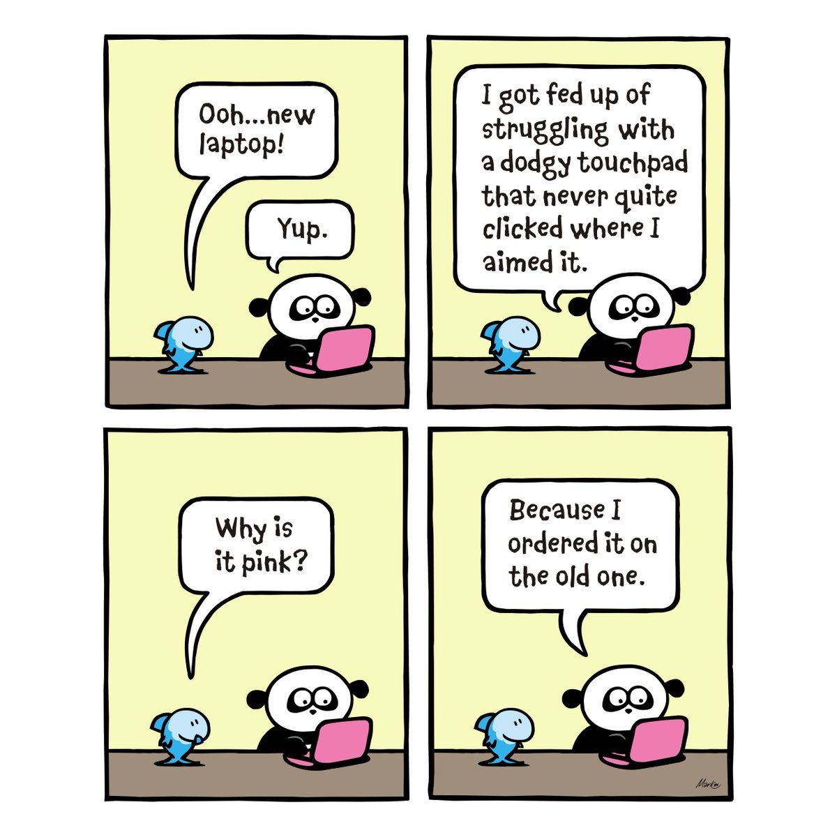 yellowberryhill's tweet image. Life, eh?  #TechDifficulties #newtech #newlaptop #mycomputer #smile #cartoons #Wednesday