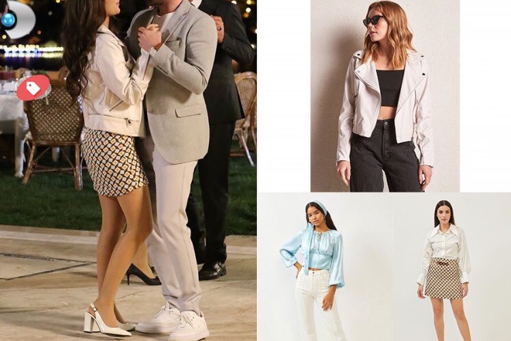 #Türkan’ın #Ekrandamoda uygulamasında öne çıkan kombininin marka ve fiyat bilgisini öğrenmek için sende ıos veya Android marketten uygulamayı hemen yükle📲 #kanald #özgükaya #BerkerGüven #üçkızkardeş #dizikıyafetleri #alışveriş #online #fashion #celebritystyle