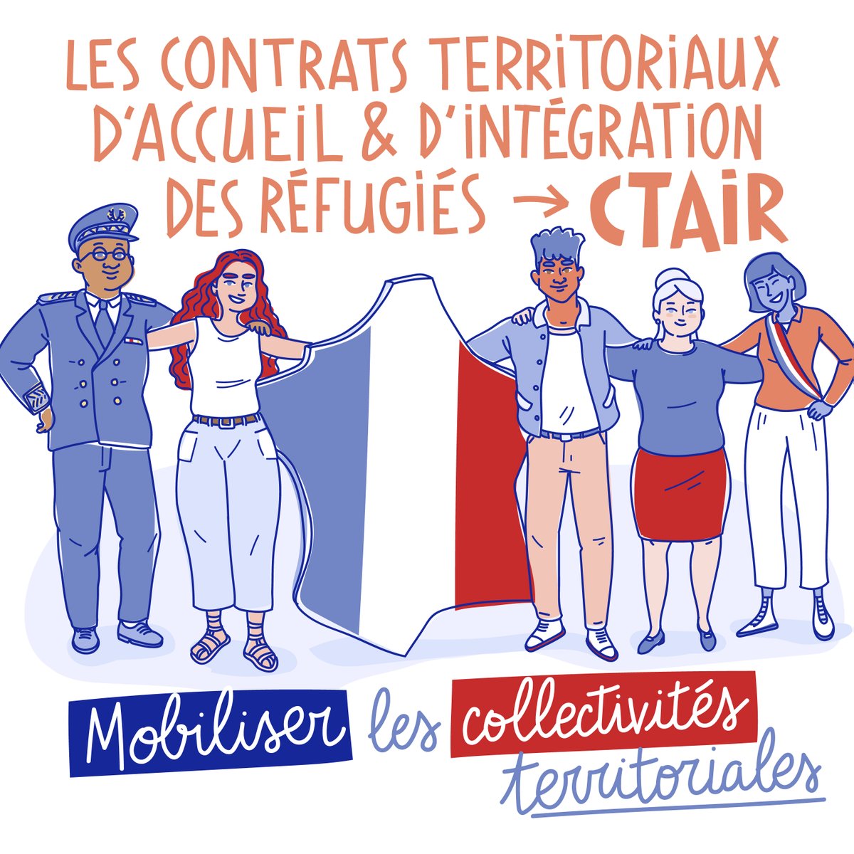 DIRefugies's tweet photo. || Mobilisation des territoires
đ Le chiffre du jour
Entre 2018 et 2021, 300 actions associatives ont été menées dans le cadre des contrats territoriaux d'#accueil et d'#intégration des réfugiés (#CTAIR).
#Aveclesréfugiés #CTAIR https://t.co/8njOZXuRxt