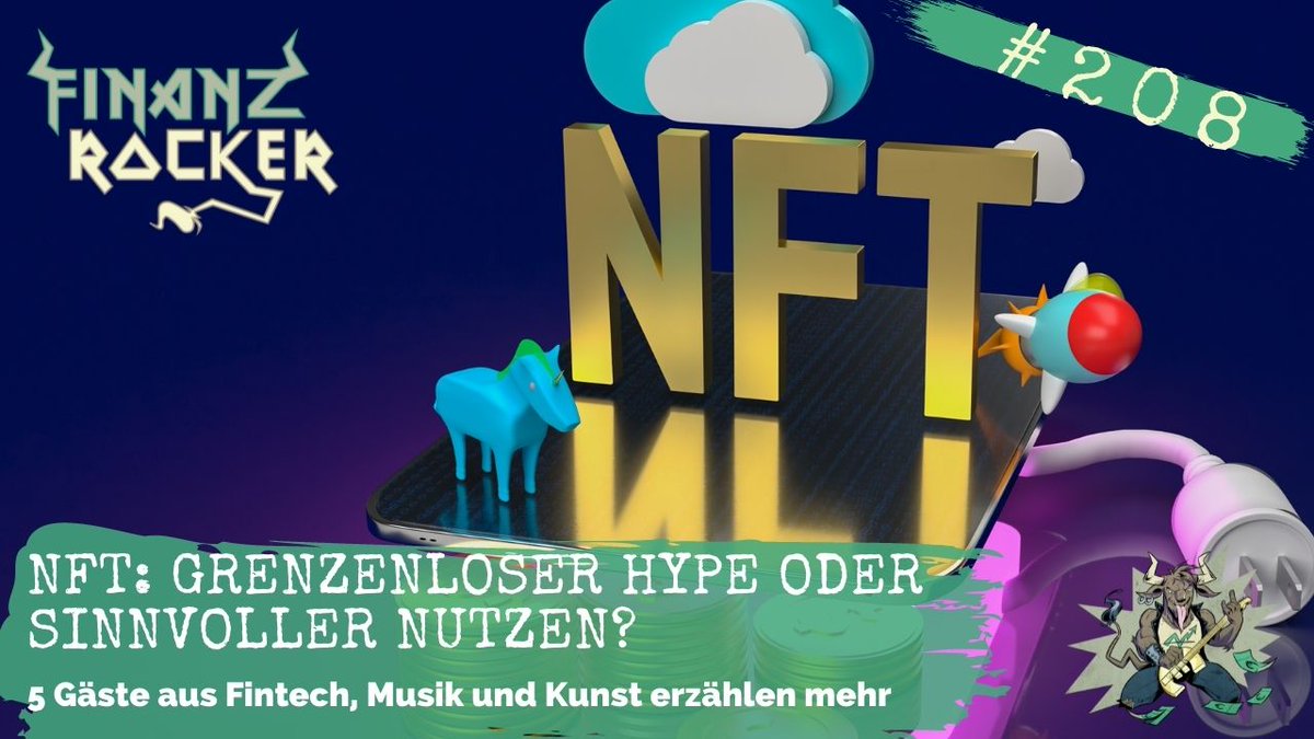 Sind #NFTs nun ein grenzenloser Hype oder gibt es in einigen Bereichen auch einen sinnvollen Nutzen? In meiner neuen Podcast-Folge habe ich gemeinsam mit 5 Gästen versucht, mich dieser Frage zu nähern. Hier das sehr lange Ergebnis: finanzrocker.net/das-grosse-nft…
