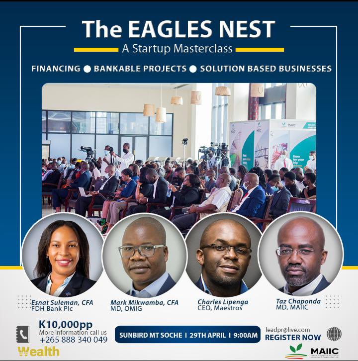 maiic307's tweet photo. Are you getting ready for the Startup Masterclass? We have lined up powerful speakers that will transform your ventures. #MAIIC #WealthMagazine #startup #TheEaglesNest https://t.co/o390LDWOOS