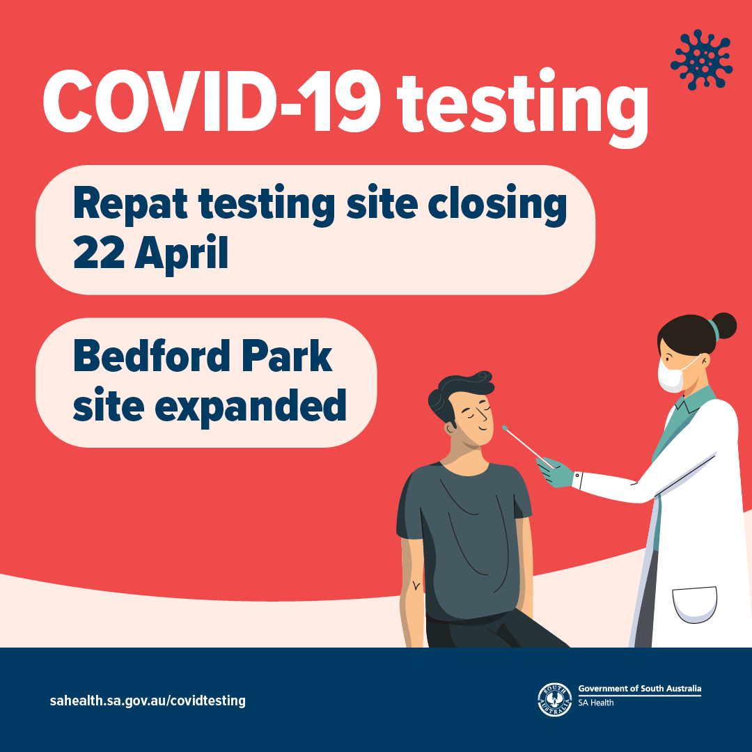 SA Health on Twitter "The Bedford Park COVID19 testing site has been