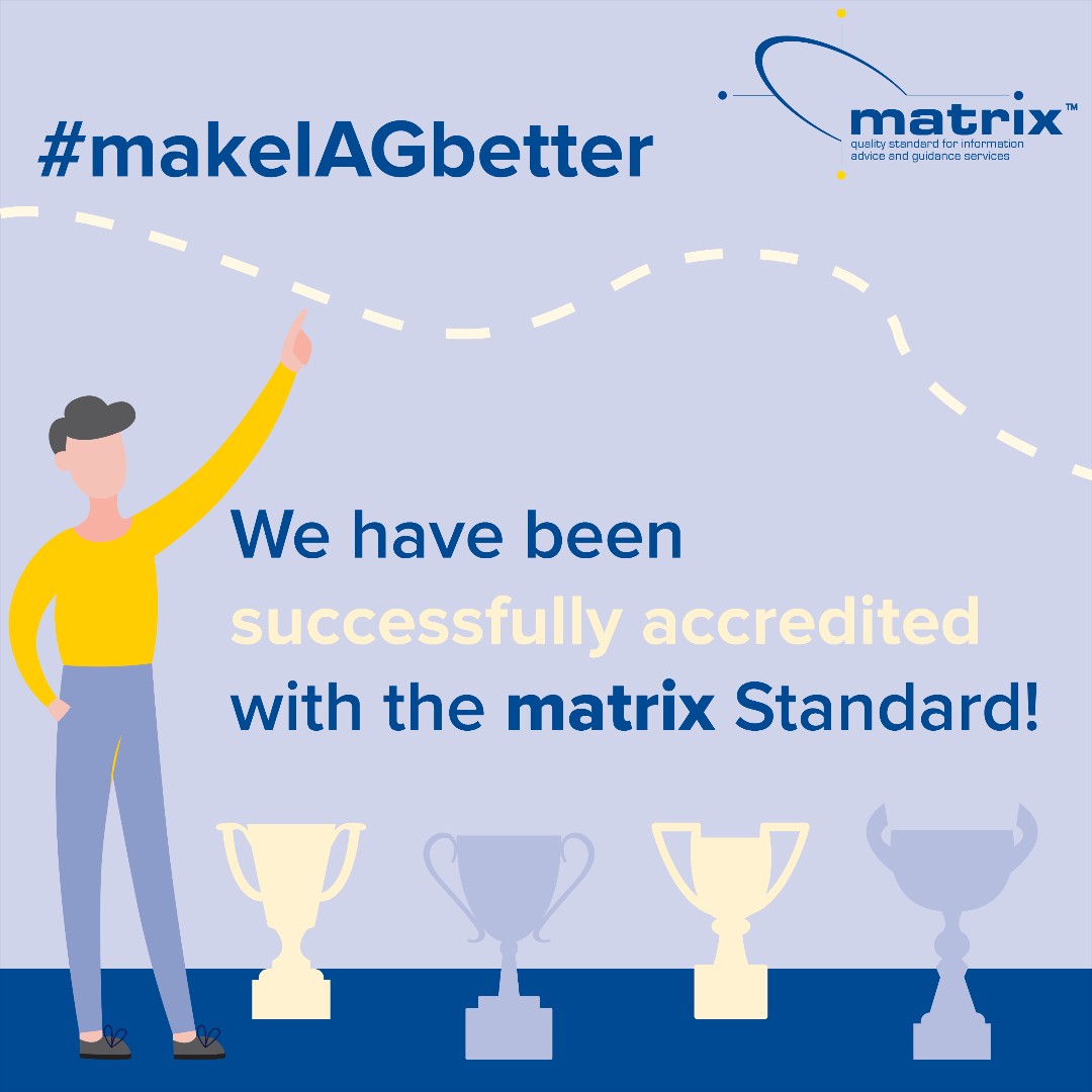 north_lancs's tweet photo. We are thrilled to let you know that we have once again successfully maintained @matrix_Standard accreditation!
This evidences the high quality information, advice and guidance that we provide to staff, partners, employers and learners.
#makeIAGbetter #matrix #matrixStandard https://t.co/nLkW0rH5cl