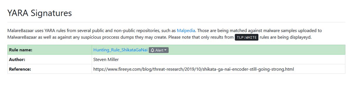 JAMESWT_WT's tweet photo. Rule name:Hunting_Rule_ShikataGaNai
#Shikata Ga Nai
Author:Steven Miller
Reference:https://t.co/XZ0mrEVyUy https://t.co/gw9ssqxR1j