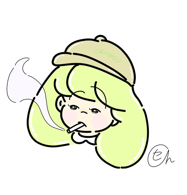 煙草女子のtwitterイラスト検索結果