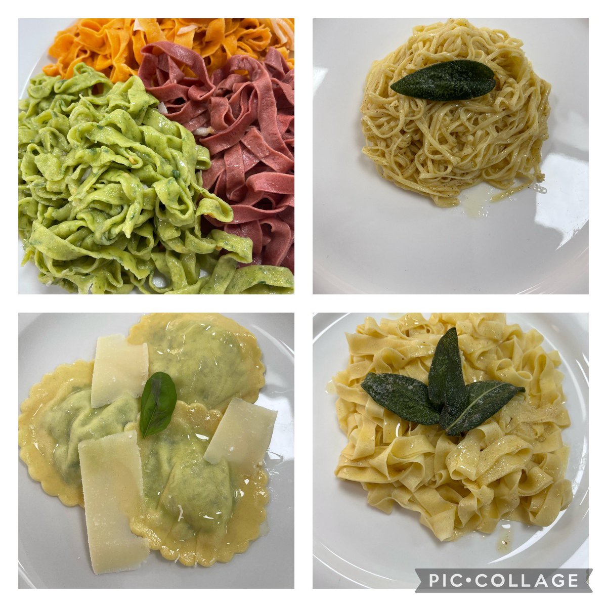 All the fun of pasta making….so easy, so messy but allows such creativity. Tagliatelle, Ravioli coloured with tomato paste, spinach and beetroot powder <a href="/DubaiBritishJP/">DBS Jumeirah Park</a> <a href="/FoodTCentre/">FoodTeachersCentre</a> <a href="/Taaleem/">Taaleem</a>