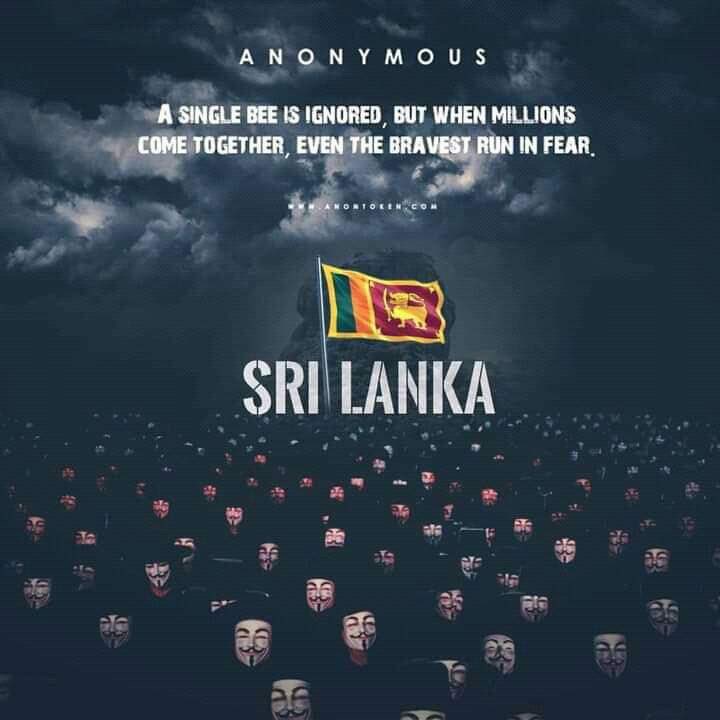 aklshanz's tweet photo. We look forward to more. Expect you @YourAnonNews 
#GotaGoHome2022 #Anonymous #SriLankaProtests #AnonymousSaveSriLanka https://t.co/8uicrqXVxl