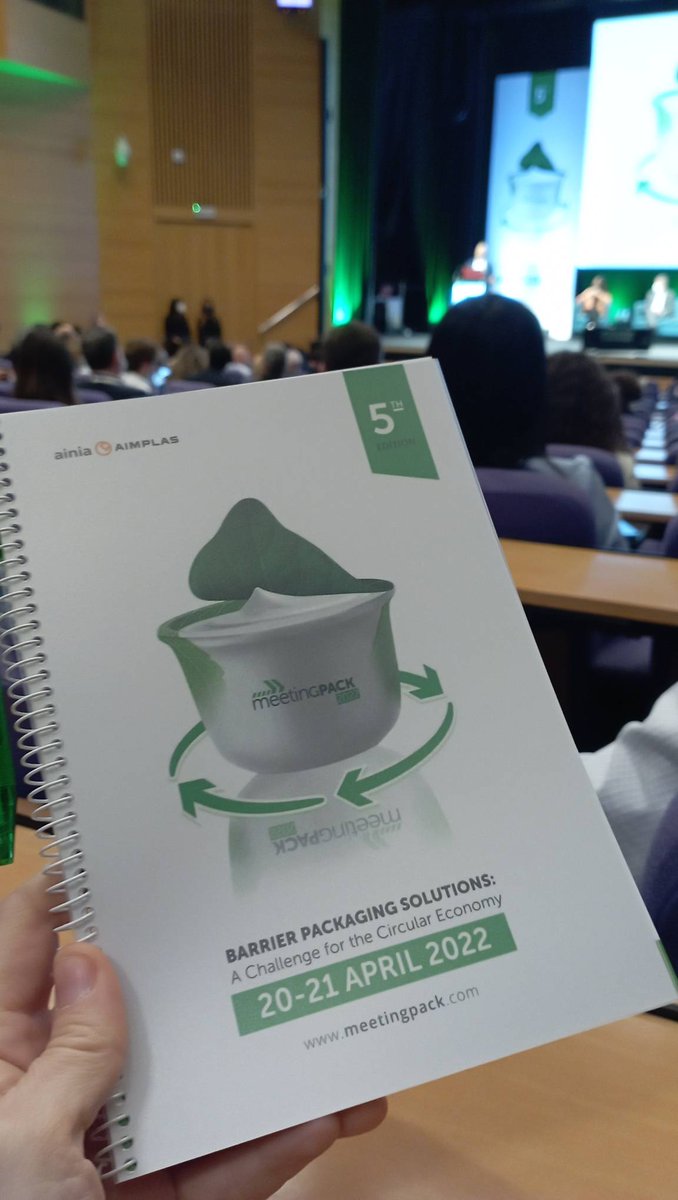 AvepAsociacion's tweet photo. Hoy asistimos a MeetingPack 2022 que concluirá en su 1er día con la entrega de premios SIR by Raorsa y premios MeetingPack de Aimplas. Enhorabuena a #Aimplas, #Raorsa y #Ainia. Ponentes asociados: #UBE y #Faerch!!! https://t.co/Bvo6XVSVJo