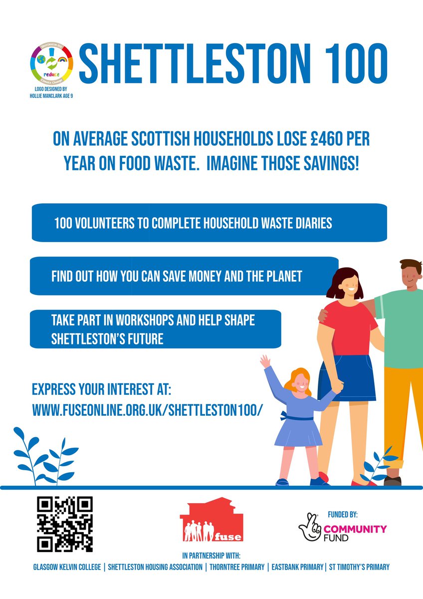 EastbankPri's tweet photo. An exciting opportunity from @GlasgowFuse to participate in a new project looking at how to minimise household waste! Please get in touch if you’d like to take part. ♻️🌍💯 #EastbankPrimary #ClimateFundUK #Shettleston100 https://t.co/E01Rrf3TTT