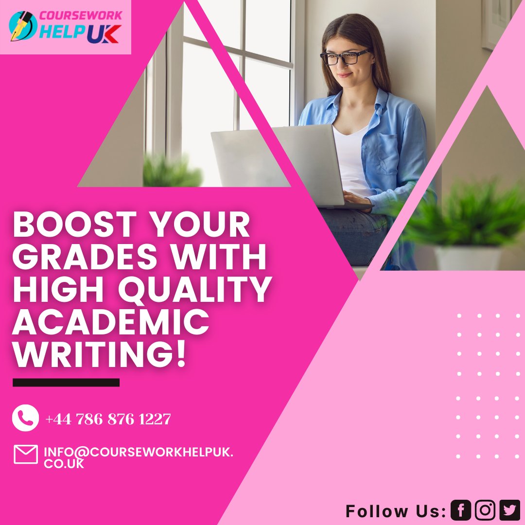 BritishCourse's tweet image. Boost your grades with high quality academic writing.
Call/WhatsApp: +44 7868 761227
Email: info@courseworkhelpuk.co.uk
.
.
.
.
.
.
.
.
.
.
#britishcoursework #bestacademicserviceinuk #courseworkhelpuk #ukassignmenthelp #assignmentservice #fypthesis
