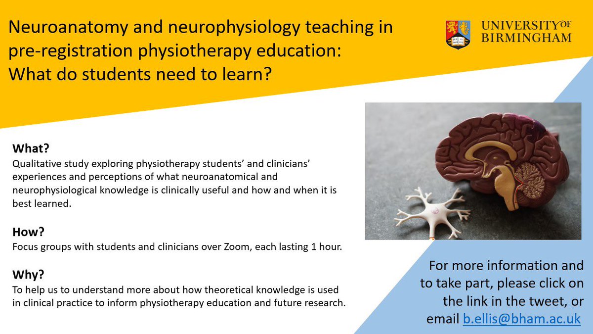 bendotellis's tweet photo. We have places left on a focus group for clinicians tomorrow evening 18:00-19:00.
We would love to hear from UK physios from a range of clinical settings. Drop me a DM if you are interested in participating. https://t.co/KbpOGgxBUK