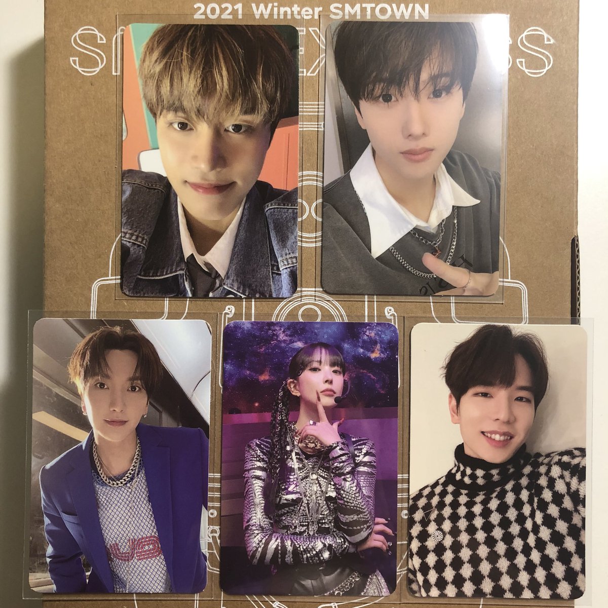 foreveronce18's tweet photo. [WTT/WTS] SMCU smtown ver photocard 

Have: Taeil, Jisung, Leeteuk, BoA, Raiden 
Want: Karina 

QYOP if WTB 

#pasaraespa #pasarNCT #pasarsuperjunior #pasarSM https://t.co/DgnQHQpU1U