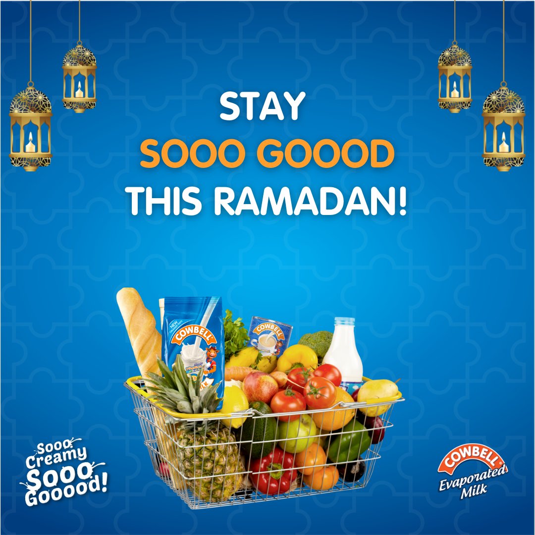 Remember to stock up on Fiber rich foods. They will improve your digestive health and help you keep your weight in check.​ #CowbellEvapRamadan​ #SoooCreamySoooGooood #CowbellOurMilk