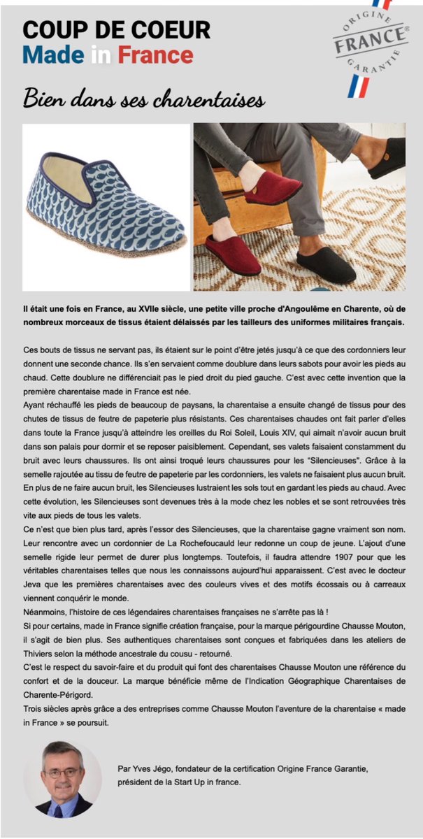 Chaque semaine retrouvez ma rubrique coup de cœur du « Made in France » dans l’hebdo La Vie Française <a href="/LVF_Media/">La Vie Française</a> 
Inscrivez vous c’est gratuit ⤵️
laviefrancaise.info