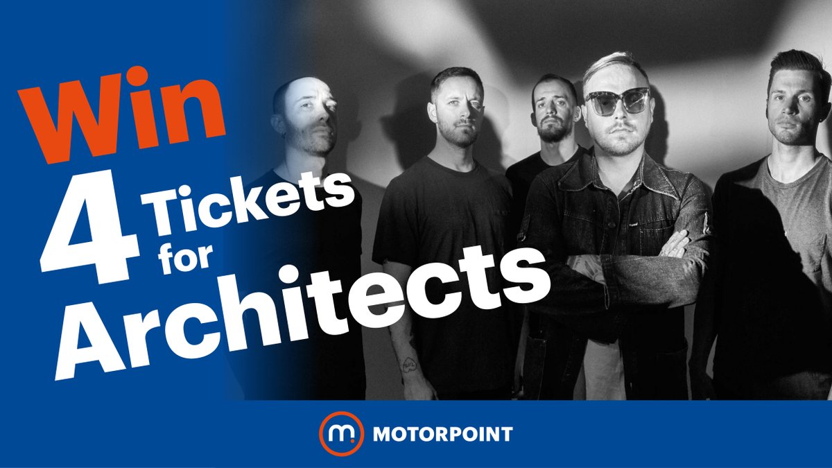 motorpoint's tweet photo. #WIN 4 tickets to see @Architectsuk on Tuesday 3 May at @nottinghamarena! 🖤🎸

Simply retweet this post to enter! 🤩

We'll announce the lucky winner on Monday 25 April. 

Good luck! 🙌 https://t.co/RftqWhwiBu