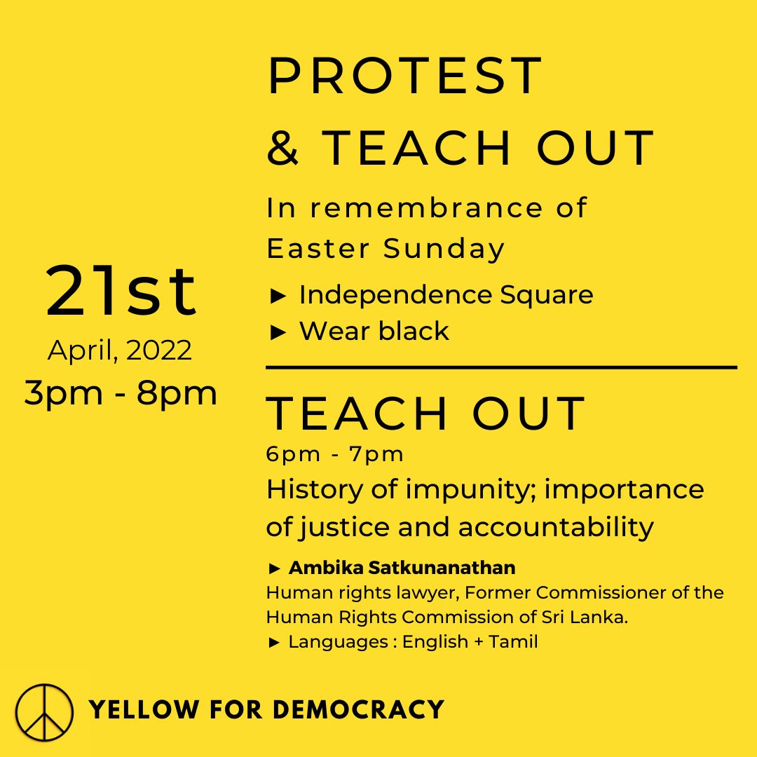 Tomorrow at independence. #ProtestLK #GotaGoHome2022