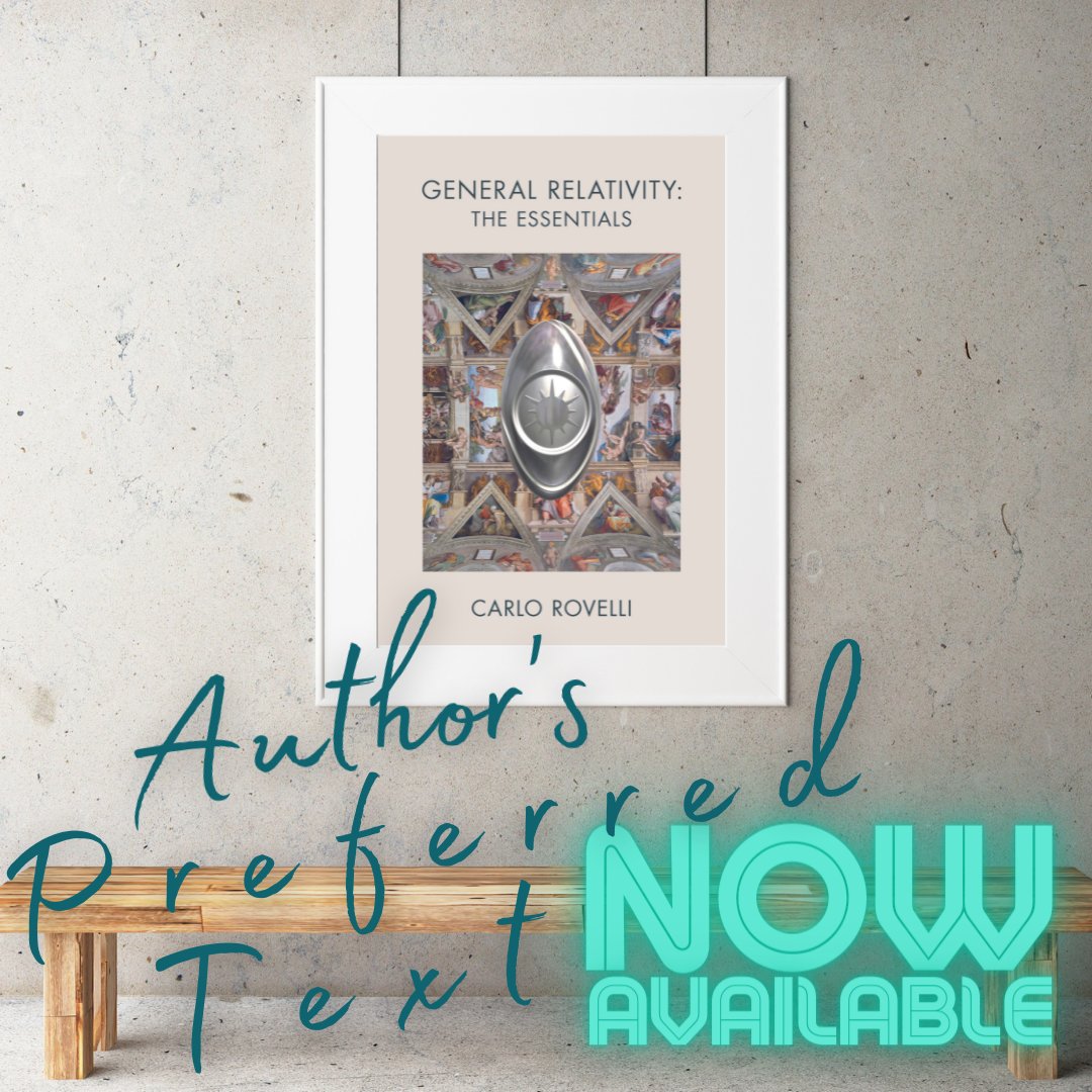 Renowned physicist and author <a href="/carlorovelli/">carlo rovelli</a> gives the best introduction to General Relativity, explaining the physical, philosophical and mathematical ideas it is built on.
ow.ly/oWo950IMwSq
Cover artwork: <a href="/LucaPozzi_lp/">Luca Pozzi</a> "Dark Collection-Sistine Chapel (Genesis)" 2020.