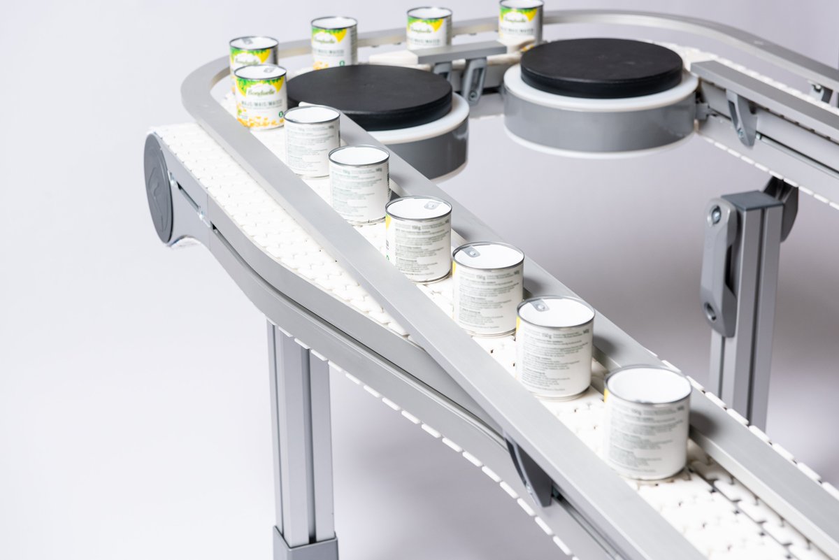 Are you looking for the easy and safe transfer of products with the possibility to easily adjust between different product sizes? Our S-bends were developed with #safety as the main focus. Let us know if you would like to find out more.

#Production #Engineering