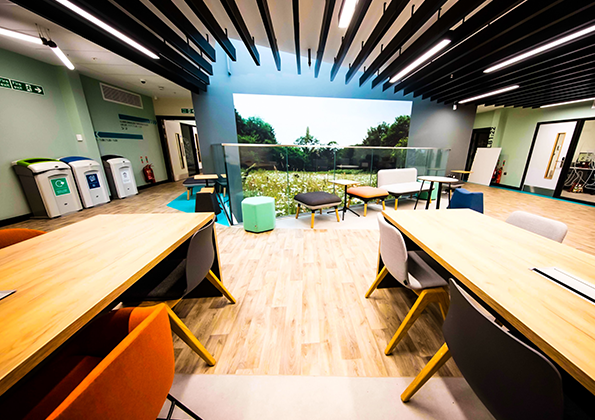 RioArchitects's tweet photo. Bringing nature indoors, Rio Architects was appointed as interior designers, for the fit-out of the new circa 2,072m2 2-storey Land Base building in Bridgend. 

Read more about this project here: https://t.co/nuSY1DJytI

Image Credit: Pinnacle Furniture

#interiordesign https://t.co/GZ36ruMfJa