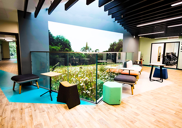 RioArchitects's tweet photo. Bringing nature indoors, Rio Architects was appointed as interior designers, for the fit-out of the new circa 2,072m2 2-storey Land Base building in Bridgend. 

Read more about this project here: https://t.co/nuSY1DJytI

Image Credit: Pinnacle Furniture

#interiordesign https://t.co/GZ36ruMfJa