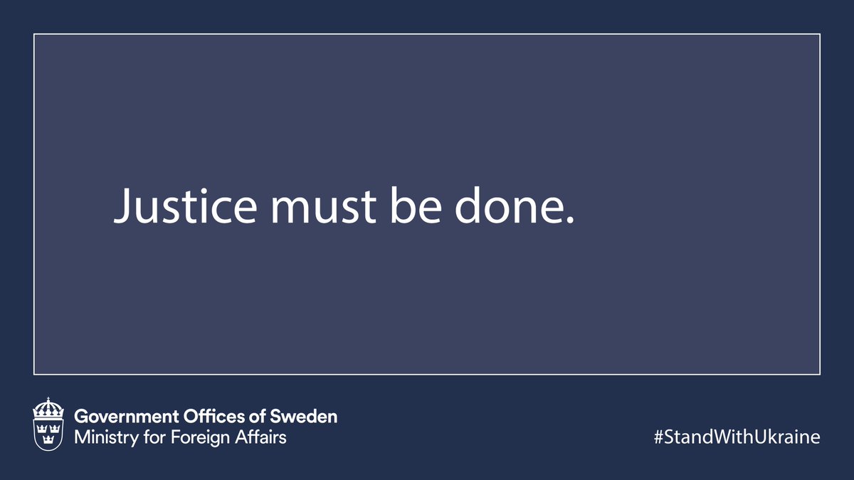 SweMFA's tweet photo. The Russian government alone is responsible for this war and will be held to account. #StandWithUkraine https://t.co/cM9ww2QHR3