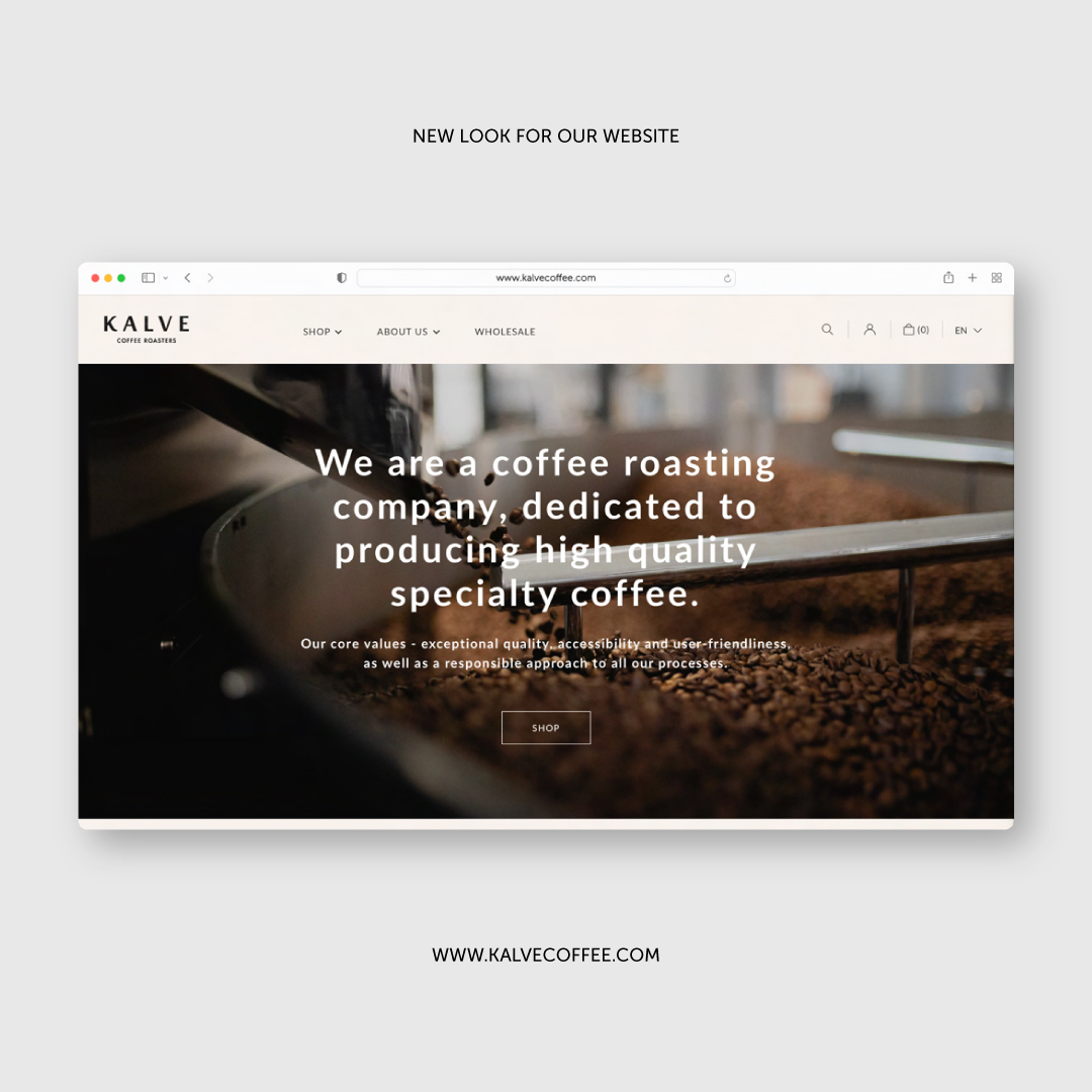 New look for our website! 💥 Improved online shopping experience and more stories from us to you! KALVECOFFEE.COM