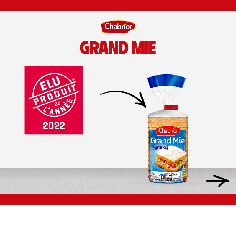 intermarche's tweet photo. #Chabrior innove et fait la différence : la marque reçoit le prix « Élu Produit de l’Année » pour 12 références pains de mie ✅
Une récompense qui soutient nos initiatives pour le #MieuxManger :
➡️#Nutriscore A ou B
➡️Sans additif
➡️Sans huile de palme
➡️Blé 🇫🇷
➡️Fabriqués en 🇫🇷
