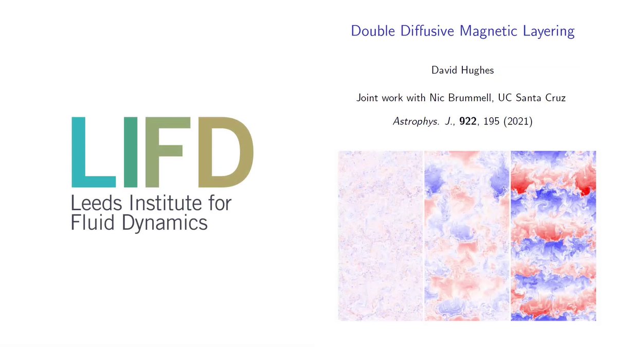 Check out our brand new video featuring speaker David Hughes discussing double-diffusive magnetic layering: youtube.com/watch?v=X4W8Hl…