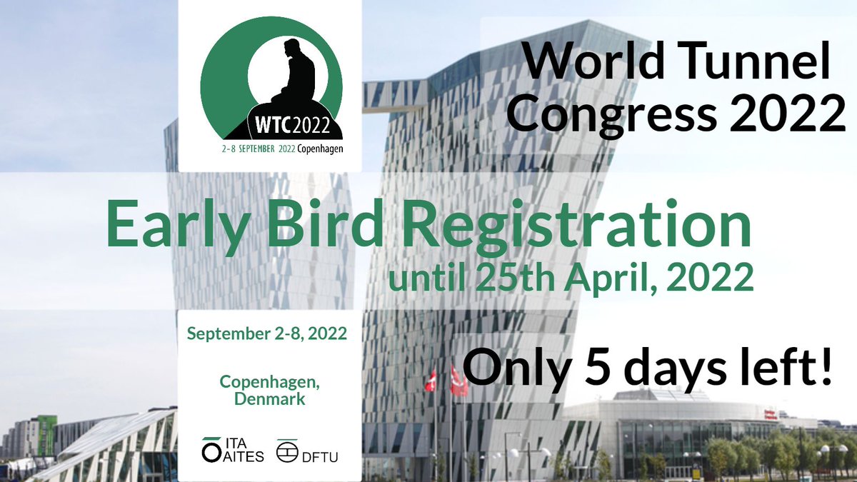 [Fast Approaching] #WTC2022 will be held in Copenhagen from 2nd to 8th of September. 
You have less than 5 days to take advantage of substantial discounts ! You can choose to attend the event virtually or in person.
Submit your registration now! wtc2022.dk/registration