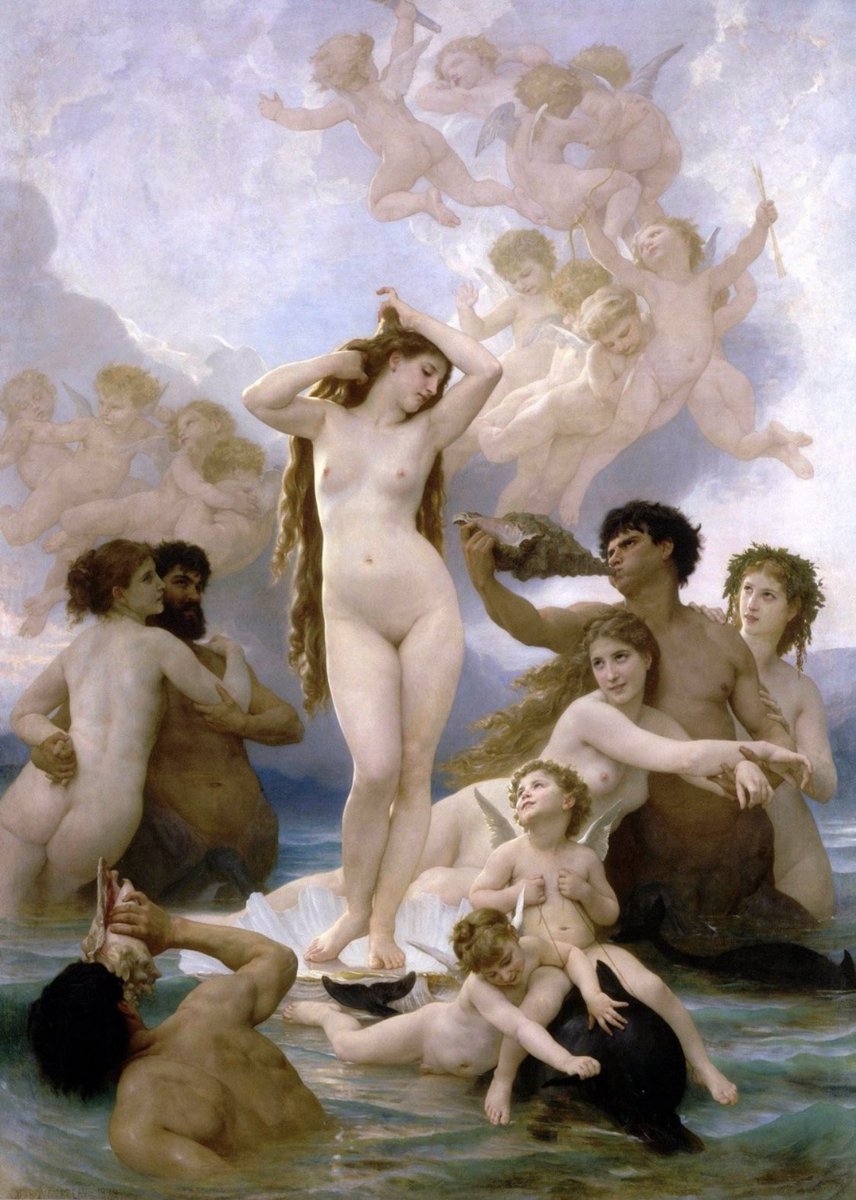 AcademiaAesthe1's tweet photo. Different versions of the birth of Venus. https://t.co/VcJelbe0Ef