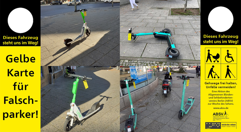 Bericht einer blinden Frau:
"Ich bin gestern richtig schwer über einen E-Roller gefallen (Kantstraße/Ecke Fasanenstraße). 
Ergebnis: Schürfwunde und Prellungen an Beinen, Stauchung an der Hand)."
Was muss noch passieren, bevor die E-Roller vom #Gehweg verschwinden?
<a href="/bacwberlin/">Bezirksamt Charlottenburg-Wilmersdorf</a>