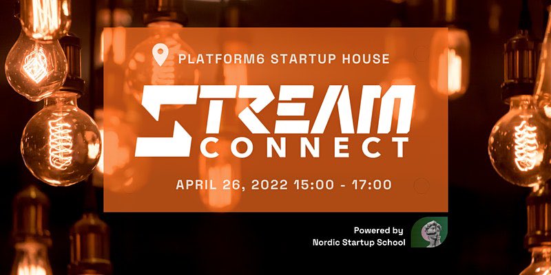 STREAM CONNECT is back with EPISODE 2. BUILDING RESILIENCE next week 26 Apr 2022 at 15.00 <a href="/Platform6tre/">Platform6</a> powered by <a href="/SchoolStartup/">Nordic Startup School</a> 
#startup #investors #event #networking #matchmaking #platform6 (1/3)