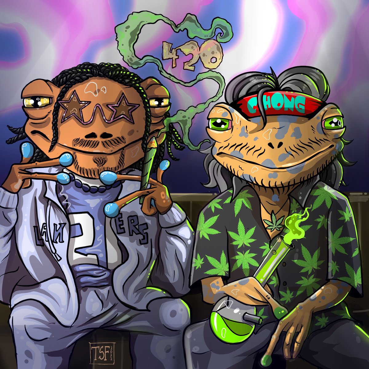 CoachOne5's tweet photo. @TheStonedFrogs @SnoopDogg #rebbit #happy420 #diversity #stonedfrogs #Whitelist #NFTs https://t.co/7FbNW6auin