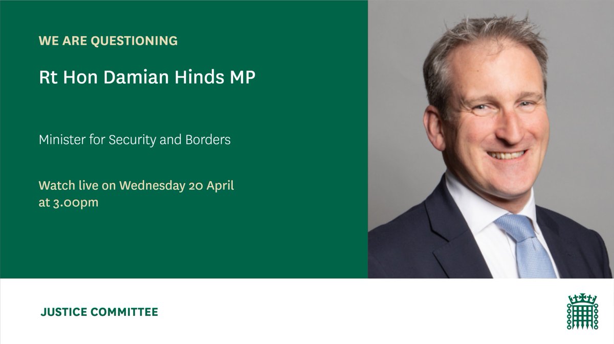 This afternoon we will question Security Minister @DamianHinds on how the Government can combat fraud and better support victims. 📺 Watch live at 3pm: parliamentlive.tv/Event/Index/d3… 🔎 Find out more about this session: committees.parliament.uk/committee/102/…