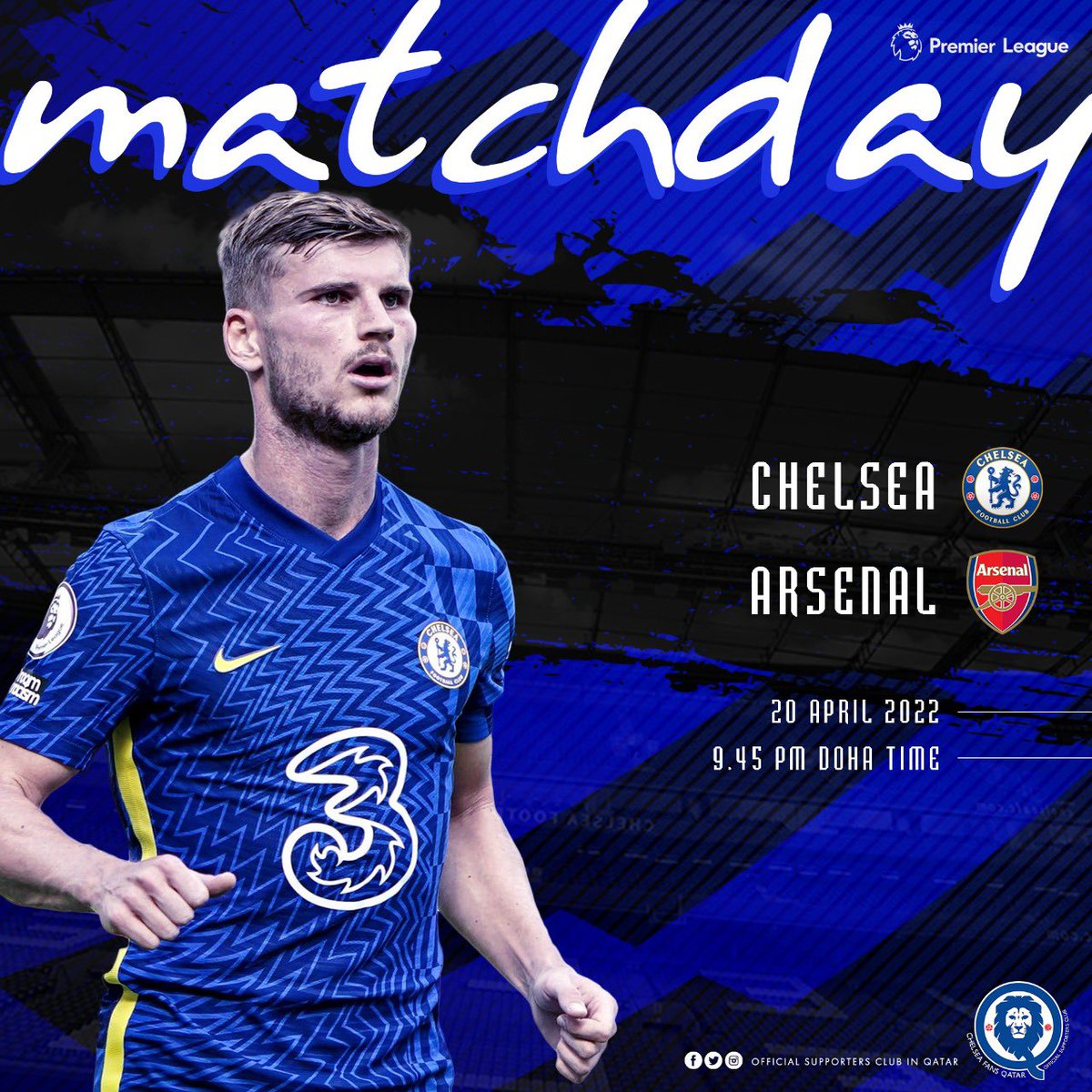 London Derby ❤️‍🔥

Chelsea vs Arsenal 
KTBFFH 💜

#chelsea #cfc #chelseafc #chelseafansqatar #cfq #chelseafans #premierleague #epl #matchday #chelseasupportersclub #arsenal