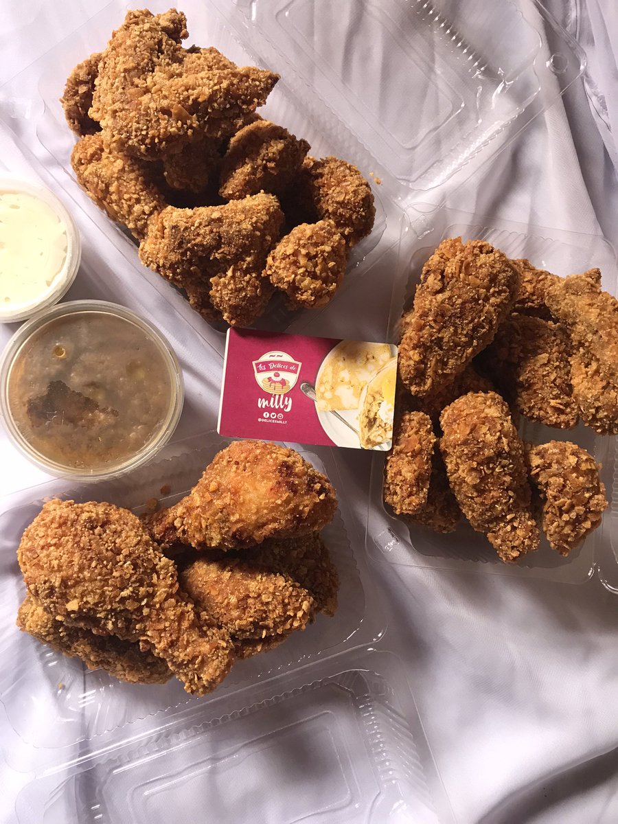 DelicesMilly's tweet image. Journée panée! 😍😍😍

Commandez votre poulet pané au 691556805.

1/4 de poulet + frites + boisson = 4.000frs.
1 poulet + frites + boissons = 15.000frs.

📍Yaoundé