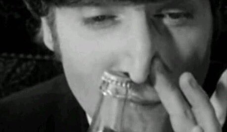aroundliv's tweet photo. Steptoe snarling a young John Lennon as he sniffs the Coca Cola. https://t.co/y4dAYWzud6