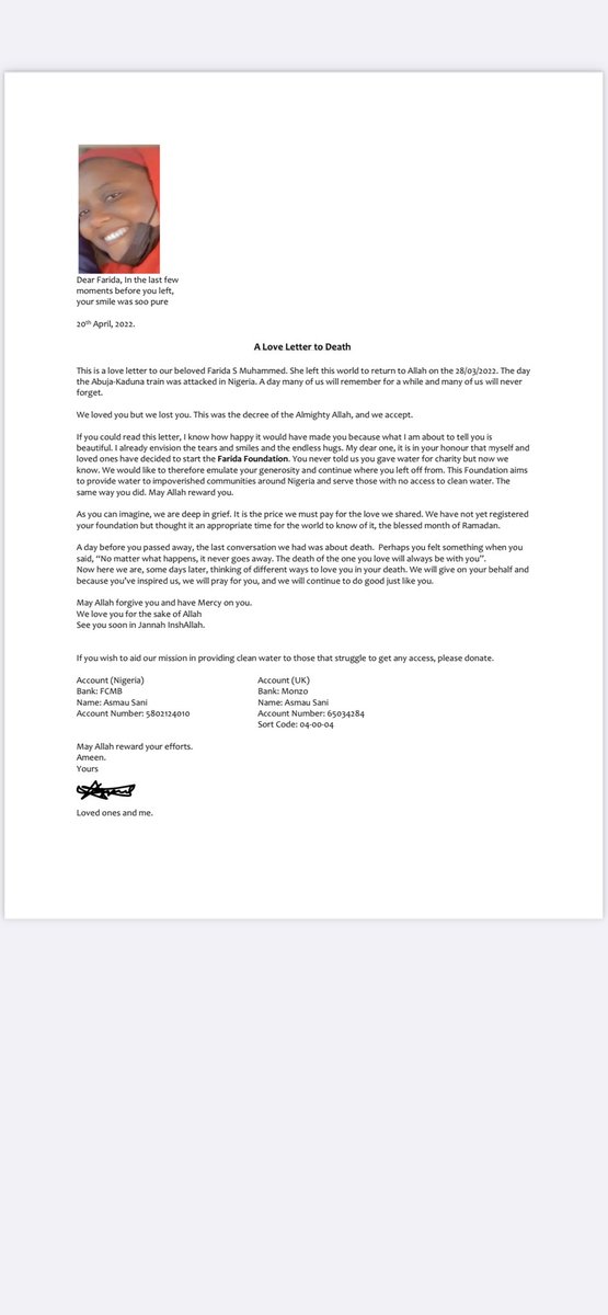 May your soul rest in peace. Amin
A Love letter to Farida S Muhammed. 
Train Passenger 
The way we choose to love
Please share 🙂