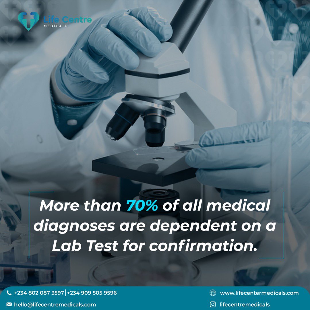 Diagnostic tests aim to detect #diseases at an early stage, before or after any symptoms become noticeable. Giving you the opportunity to treat the diseases earlier.

Get tested today for #ClinicalServices, #Covid19tests, #WellnessCheck and more at lifecentremedicals.com/bookings